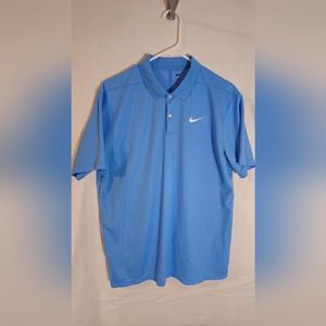 Nike Dri Fit Dusty blue polo men's medium
